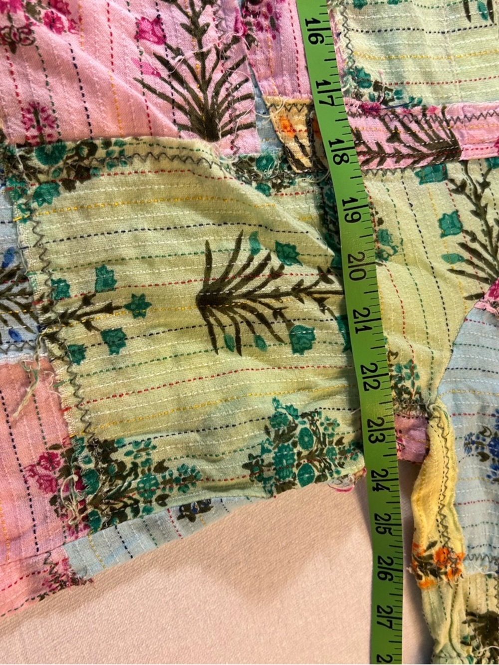 ivy jane Multicolor Patchwork Floral Button-Front Women's Top - Picture 4 of 6